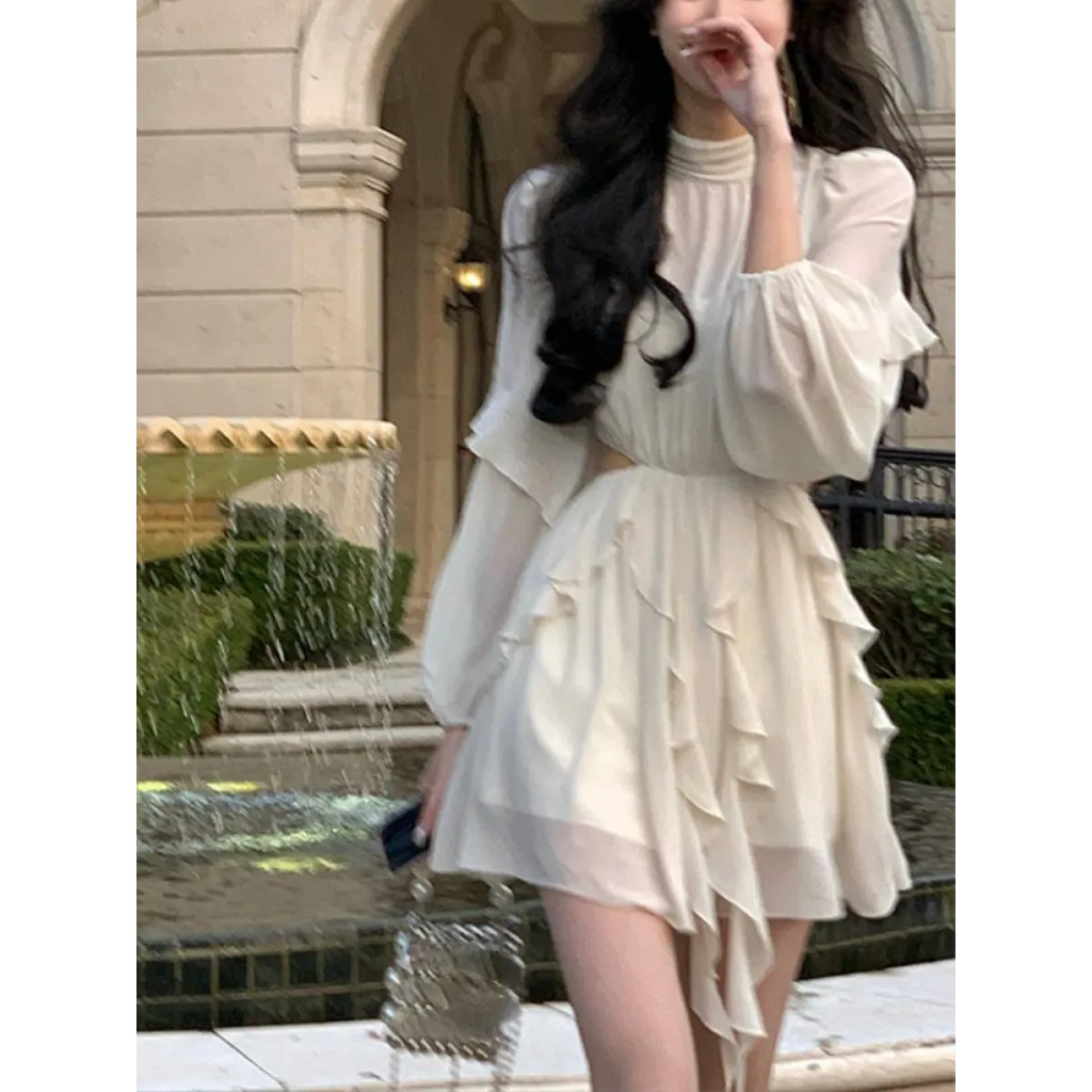 Chiffon Delight Mini Dress - All Dresses - 6