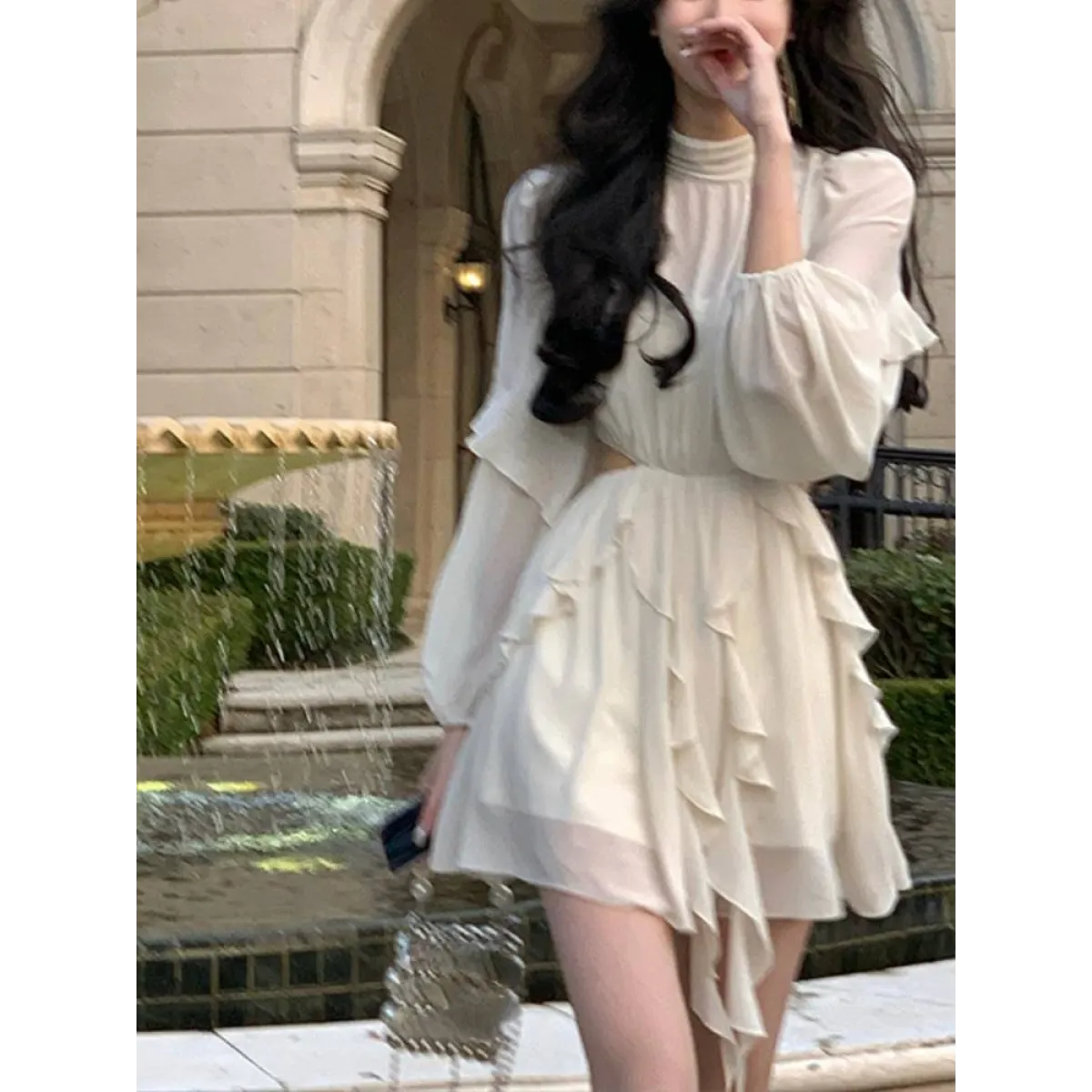 Chiffon Delight Mini Dress - All Dresses - 6