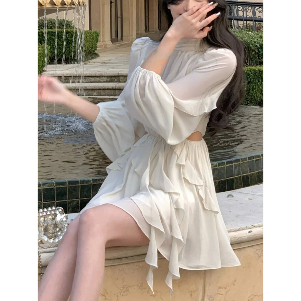 Chiffon Delight Mini Dress - All Dresses - 8