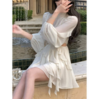 Chiffon Delight Mini Dress - All Dresses - 8