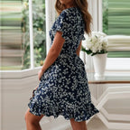 Boho Floral Ruffle Chiffon Dress - All Dresses - Dresses - 5