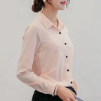 Chiffon Office Shirt - T-Shirts - 3