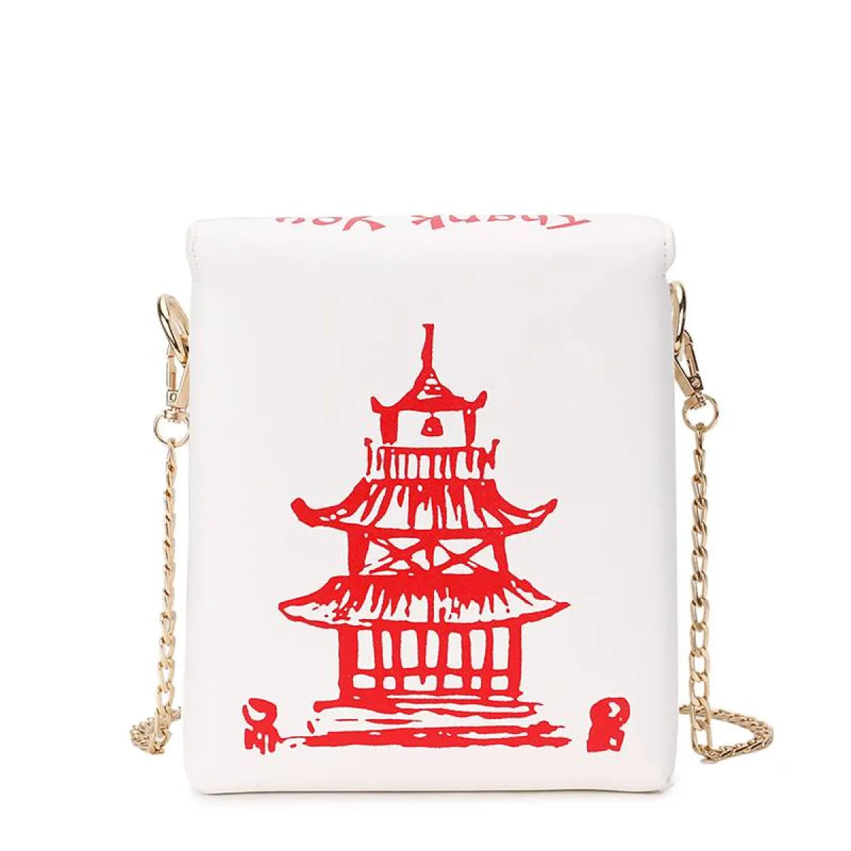 Chinese Takeout Box Chain Bag - Women Bags & Wallets - 1