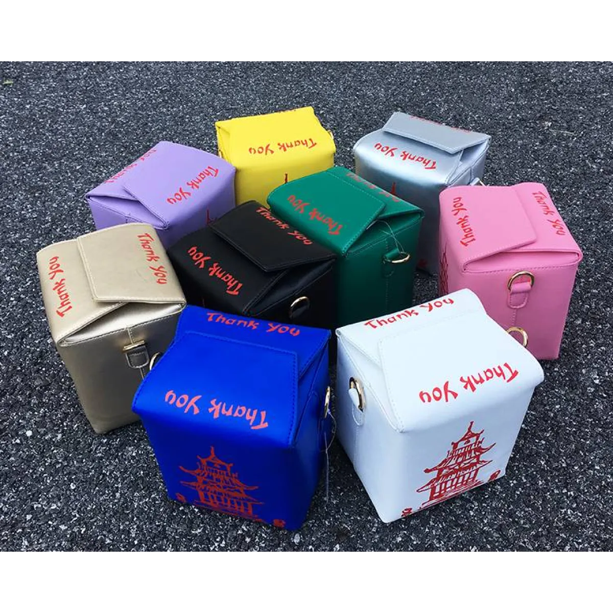 Chinese Takeout Box Chain Bag - Women Bags & Wallets - 12