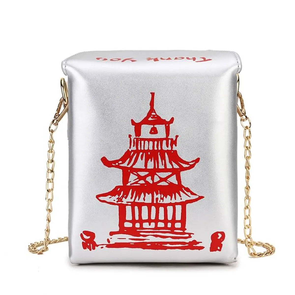 Chinese Takeout Box Chain Bag - Women Bags & Wallets - 14