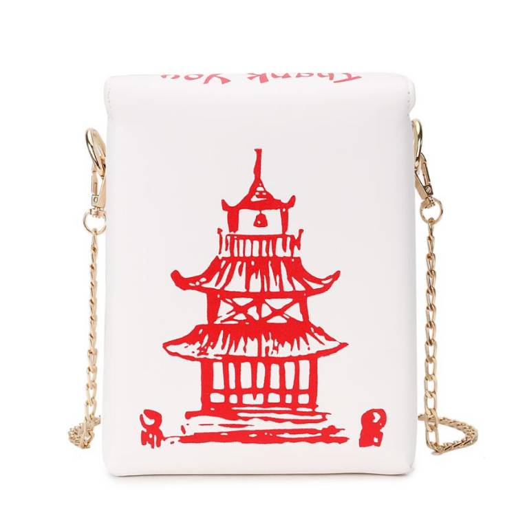 Chinese Takeout Box Chain Bag - White - Women Bags & Wallets - Handbags - 20 - 2024