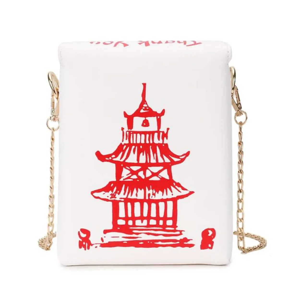Chinese Takeout Box Chain Bag - Women Bags & Wallets - 20