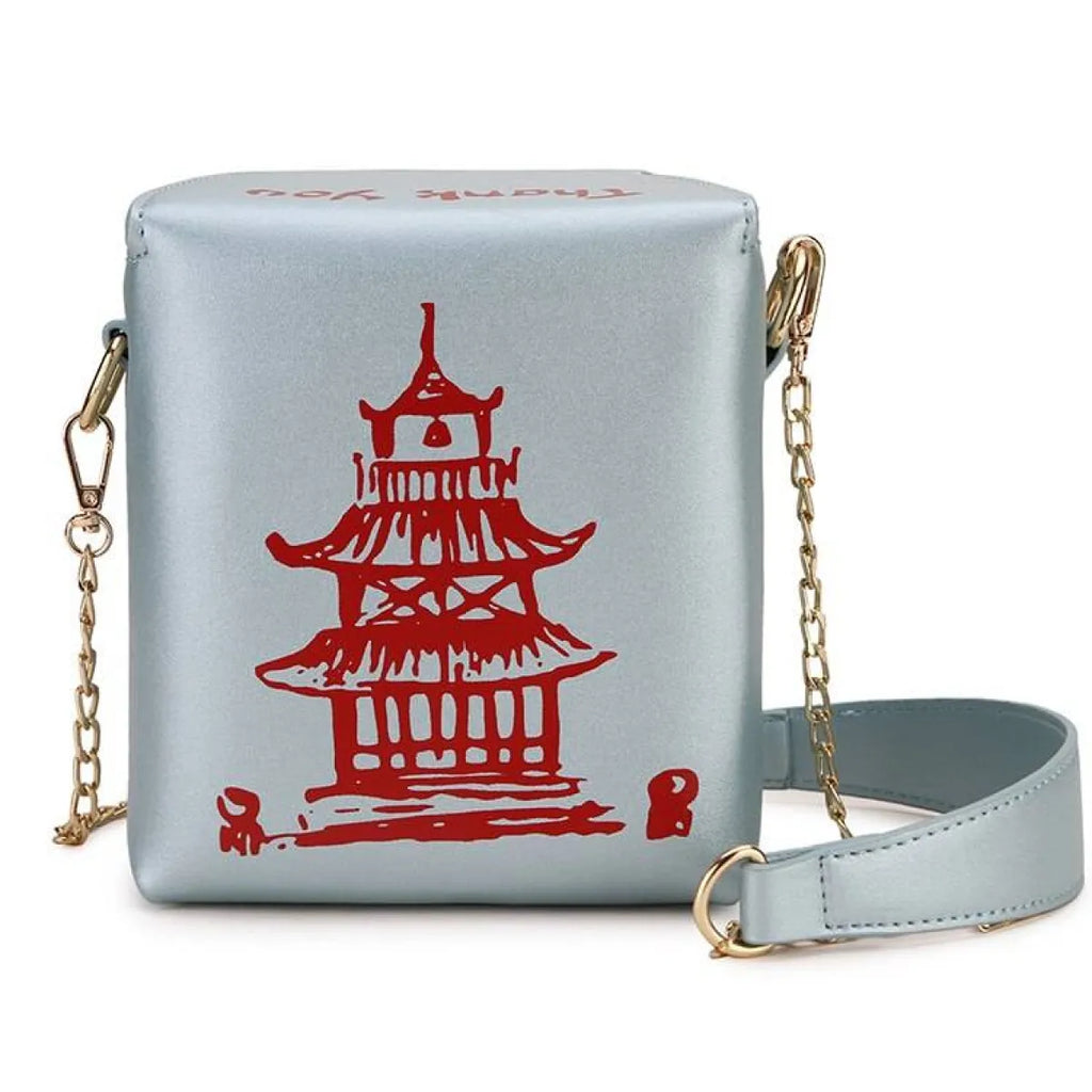 Chinese Takeout Box Chain Bag - Women Bags & Wallets - 24