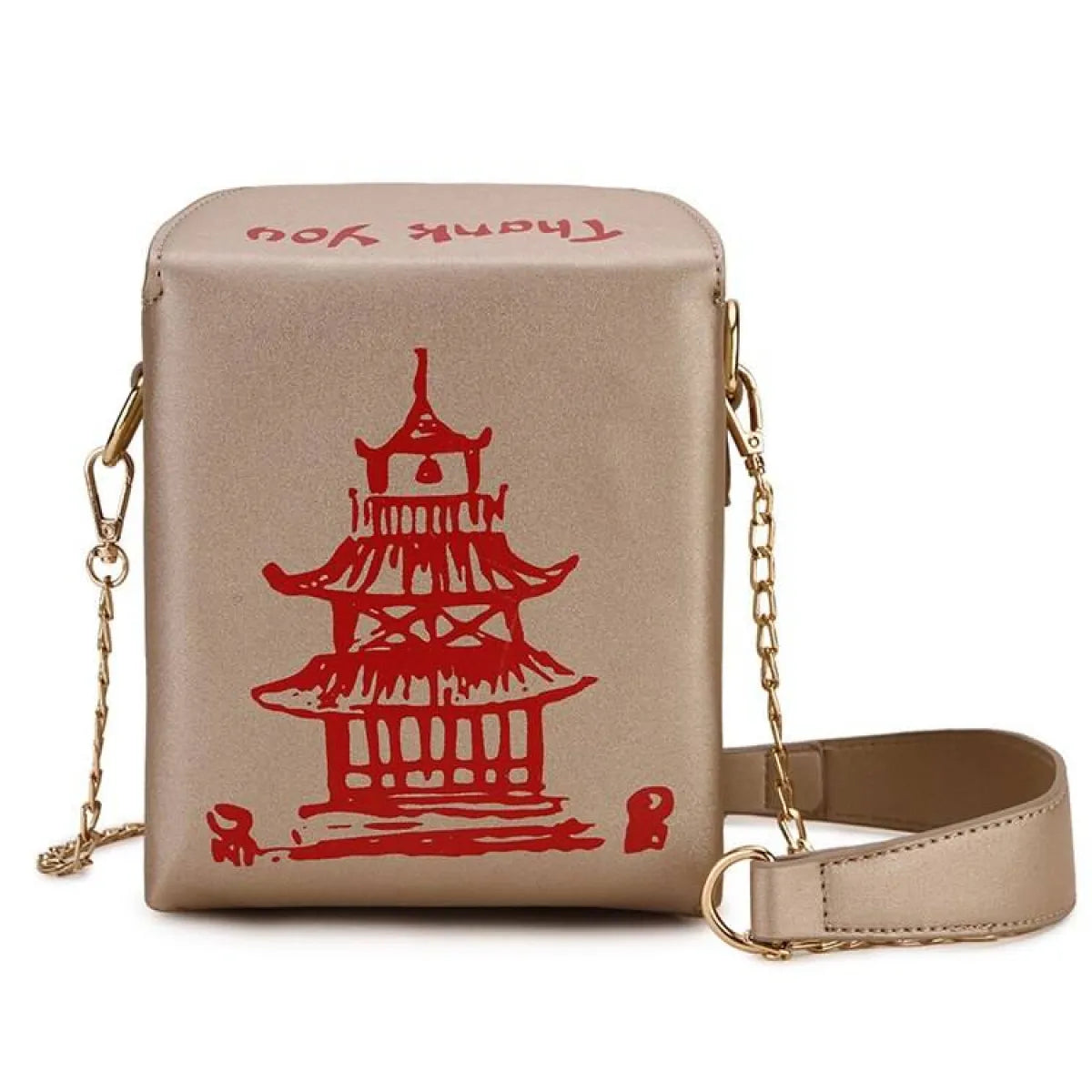 Chinese Takeout Box Chain Bag - Women Bags & Wallets - 27