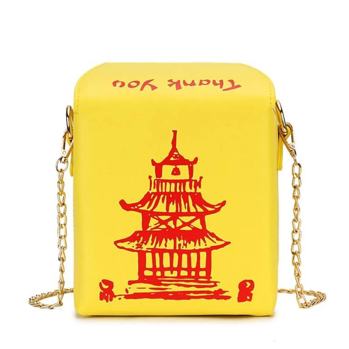 Chinese Takeout Box Chain Bag - Women Bags & Wallets - 28