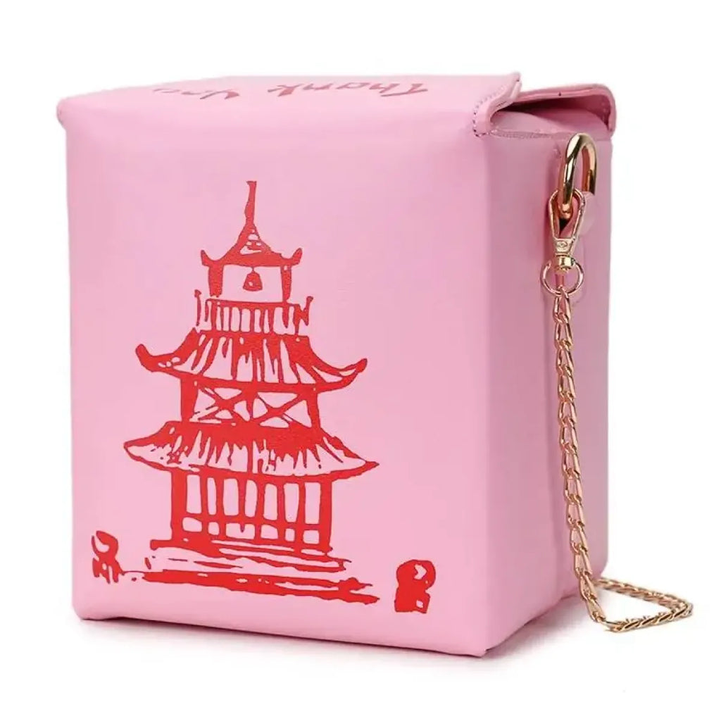 Chinese Takeout Box Chain Bag - Women Bags & Wallets - 6