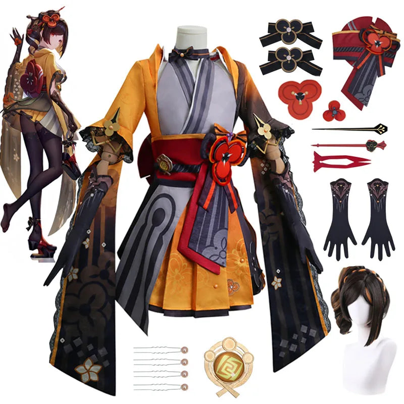 Chiori Cosplay Costume – Genshin Impact Outfit with Wig - Anime - Costumes - 2024 - 1 - Worldwide Shipping