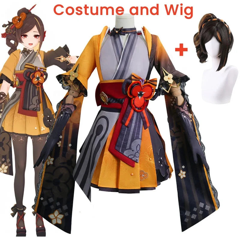 Chiori Cosplay Costume – Genshin Impact Outfit with Wig - XS / Costume and wig - Anime - Costumes - 2024 - 12