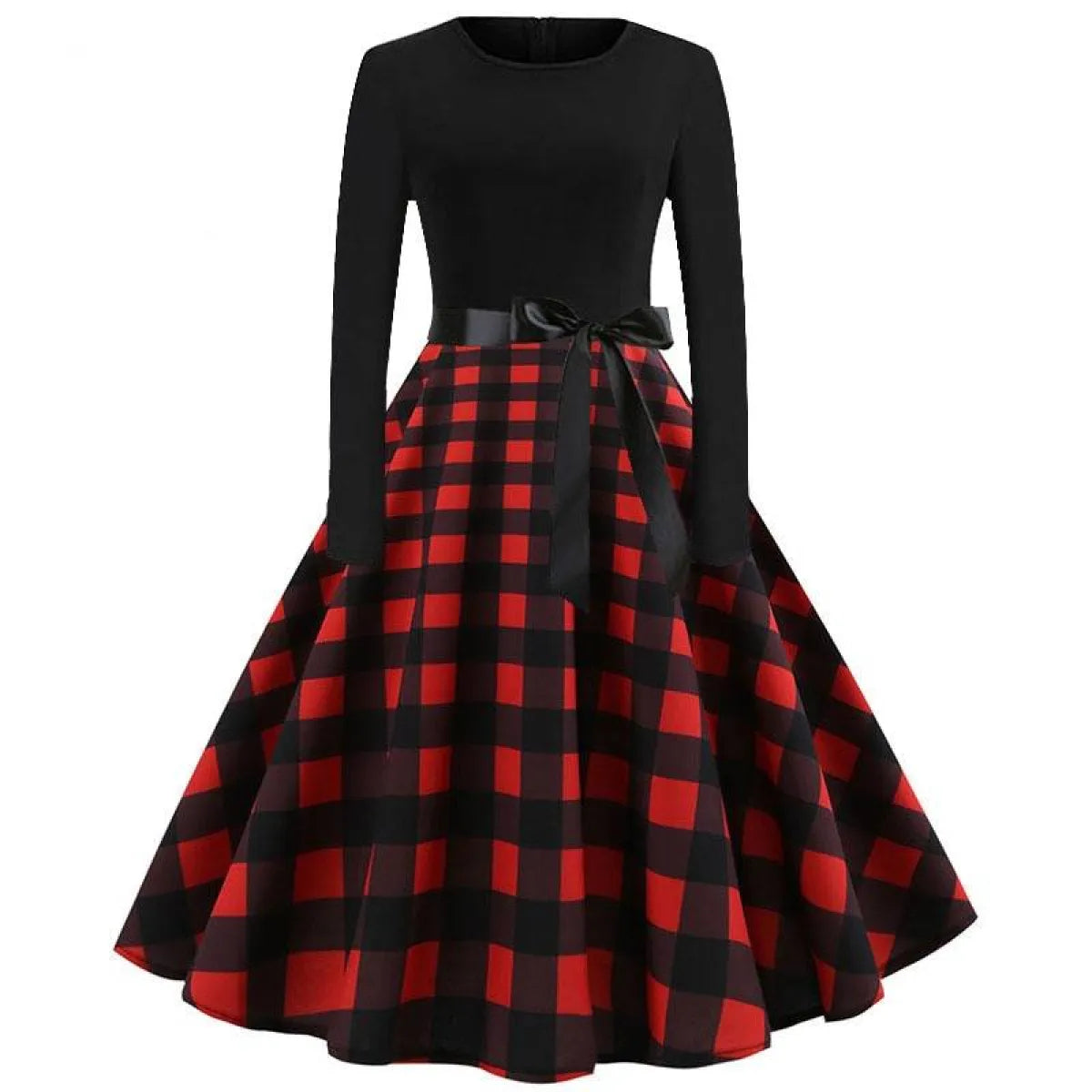 Women’s Christmas Styled Swing Dress - All Dresses - 26