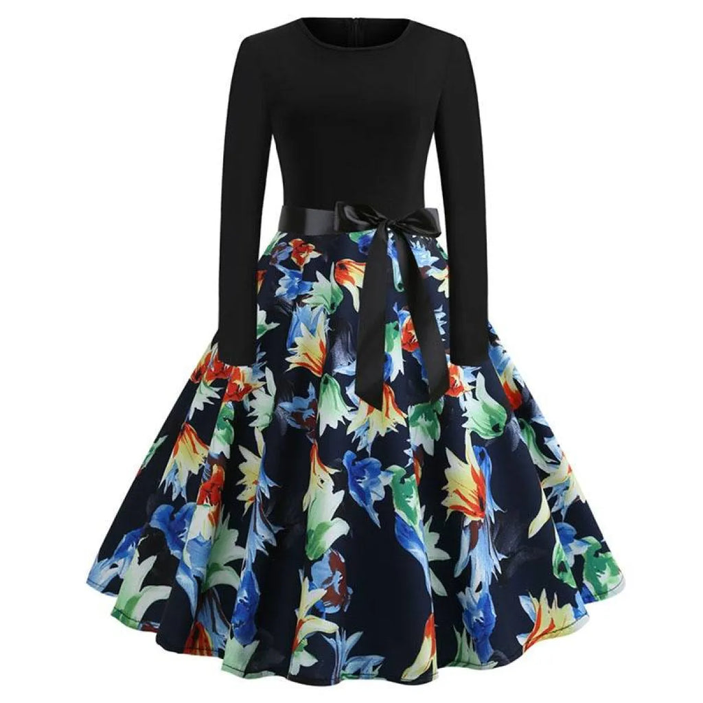 Women’s Christmas Styled Swing Dress - All Dresses - 9