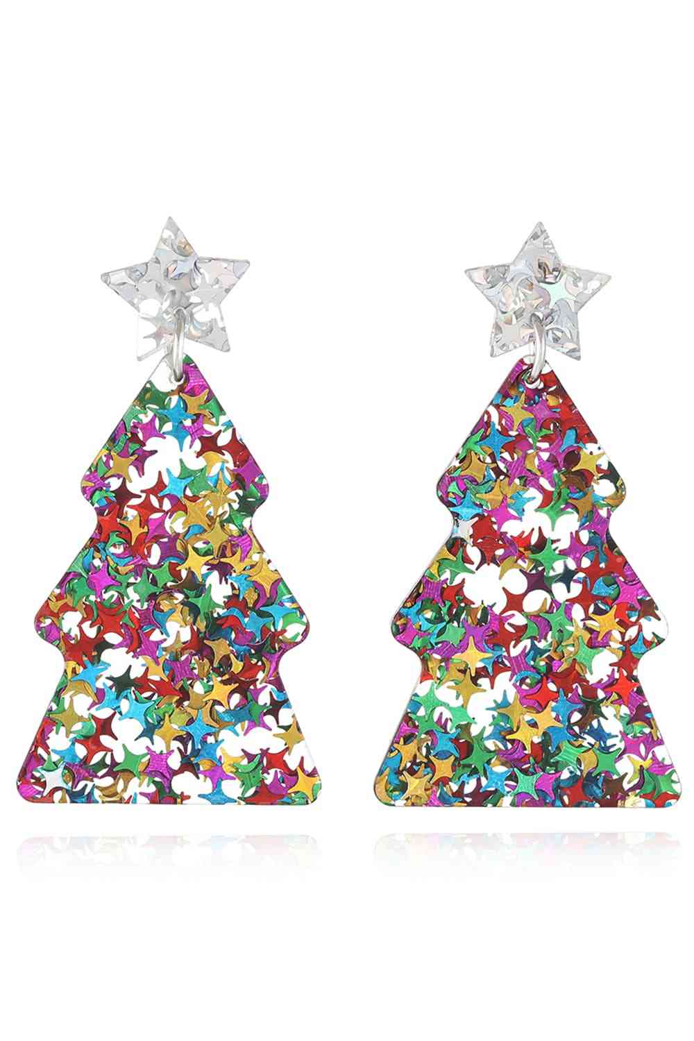 Christmas Tree Acrylic Earrings - Multi/Style A / One Size - Women’s Jewelry - Earrings - 5 - 2024