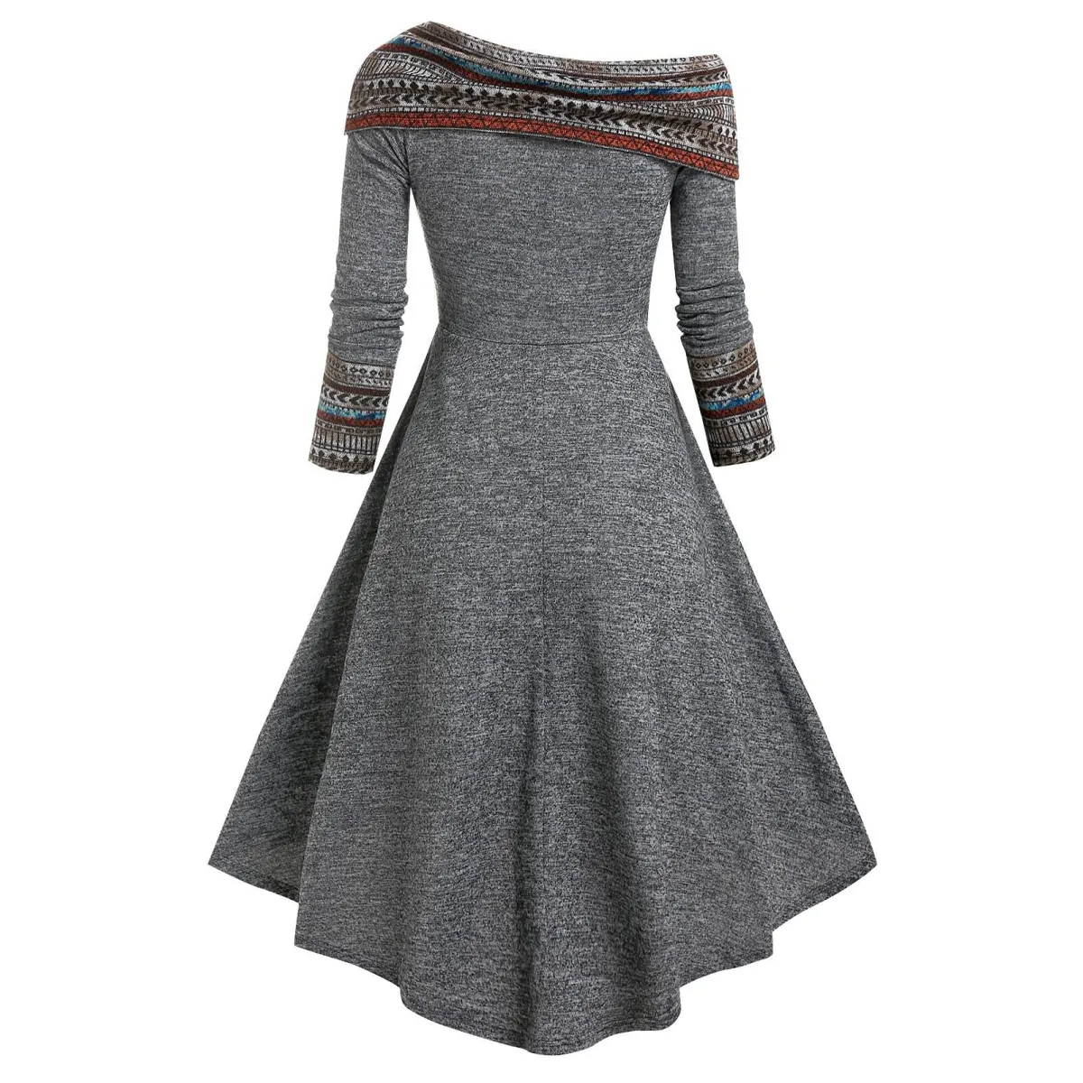 Cinched Striped Flare Dress - All Dresses - 17