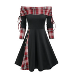 Cinched Striped Flare Dress - All Dresses - 18