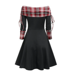 Cinched Striped Flare Dress - All Dresses - 20