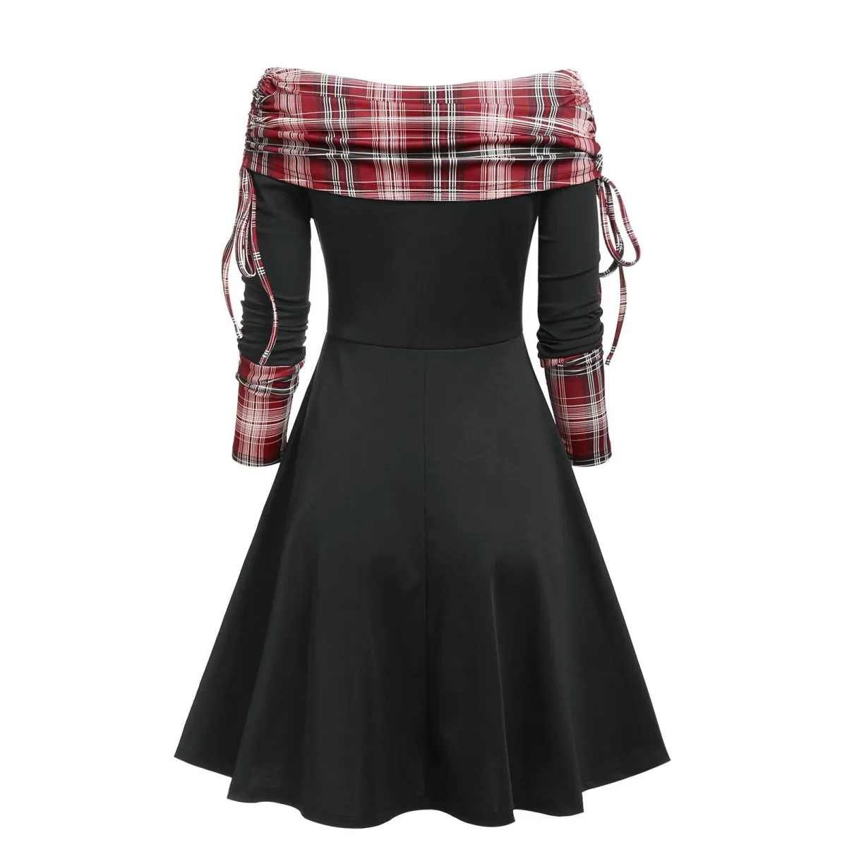 Cinched Striped Flare Dress - All Dresses - 20