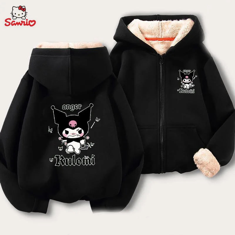 Sanrio Cartoon Cinnamoroll Cashmere Hoodie - A6 / M(50-60kg) - Hoodies & Sweatshirts - Clothing - 6 - 2024