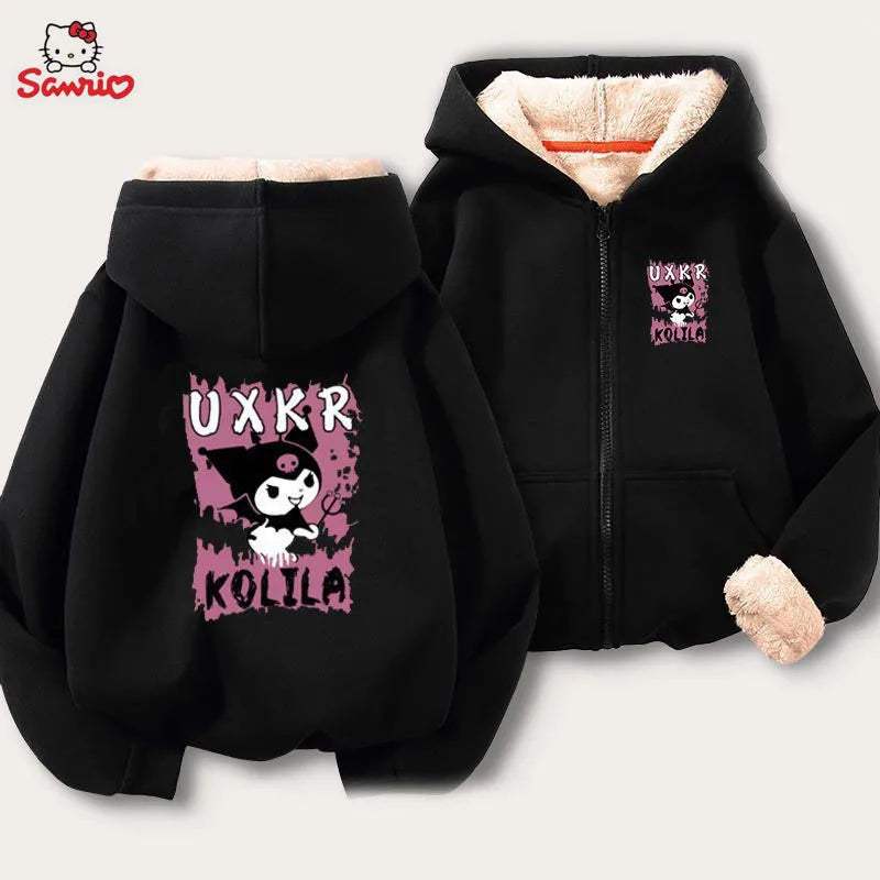 Sanrio Cartoon Cinnamoroll Cashmere Hoodie - A8 / M(50-60kg) - Hoodies & Sweatshirts - Clothing - 8 - 2024