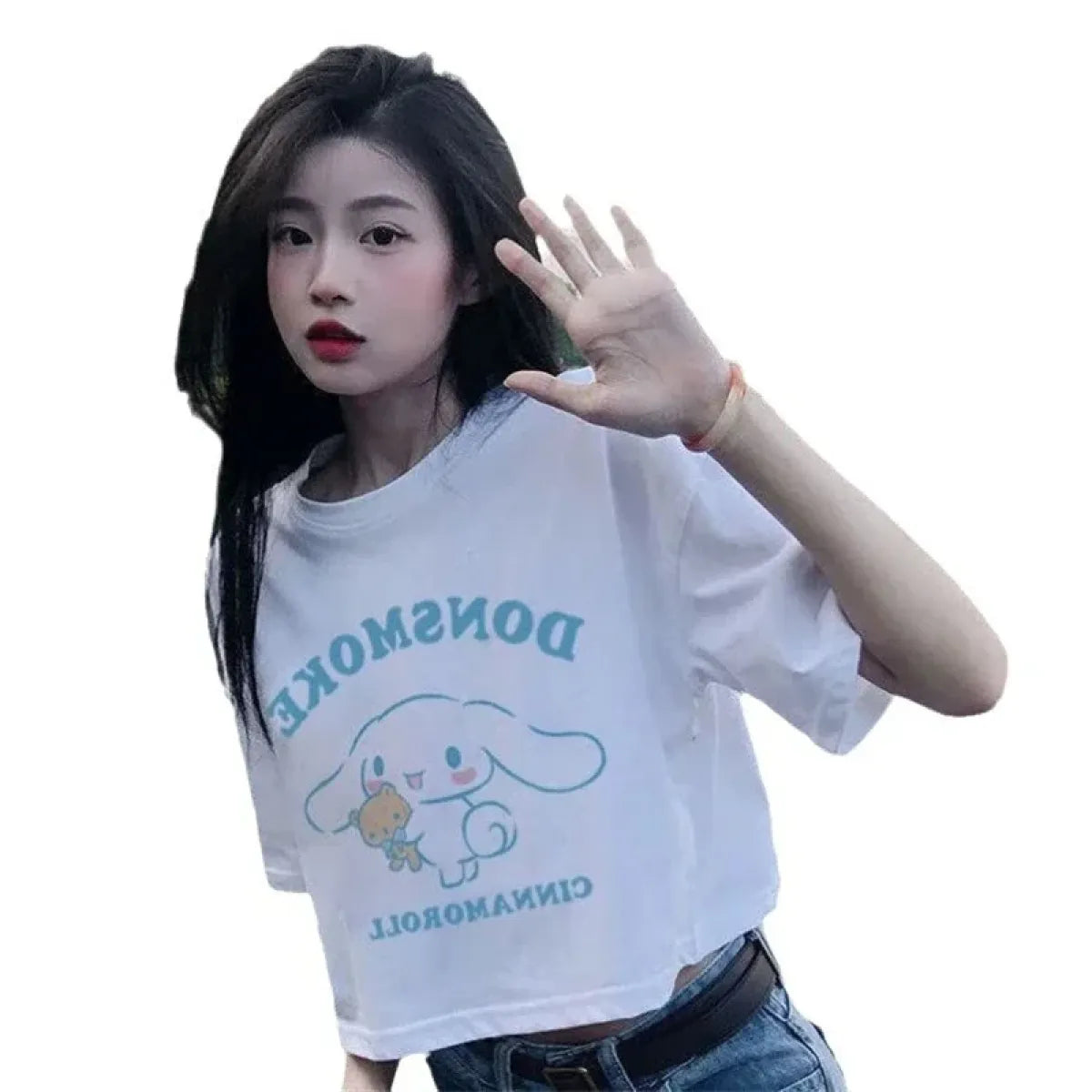 Harajuku Cinnamoroll Crop Top - T-Shirts - T-Shirt - 5