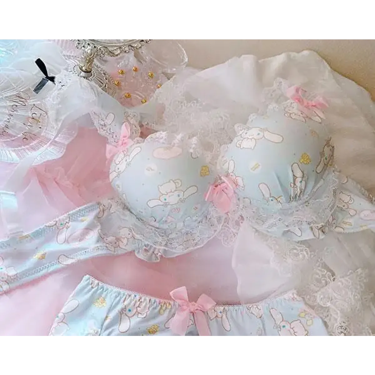 Harajuku Kawaii Cinnamoroll Lingerie Set - Women’s Clothing & Accessories - Lingerie - 5 - 2024