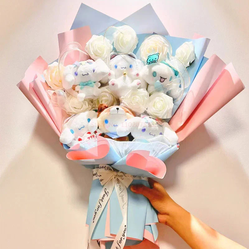 Kawaii My Melody & Cinnamoroll Plush Toy Bouquet - Plushies - Stuffed Animals - 5 - 2024