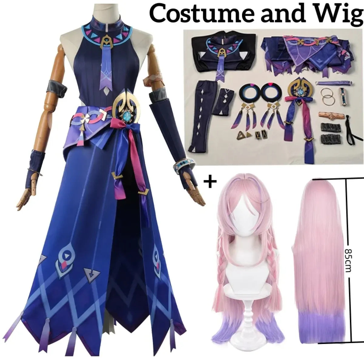 Genshin Citlali Cosplay Dress – Elegant Fantasy Outfit Set - All Dresses - Sets - 8