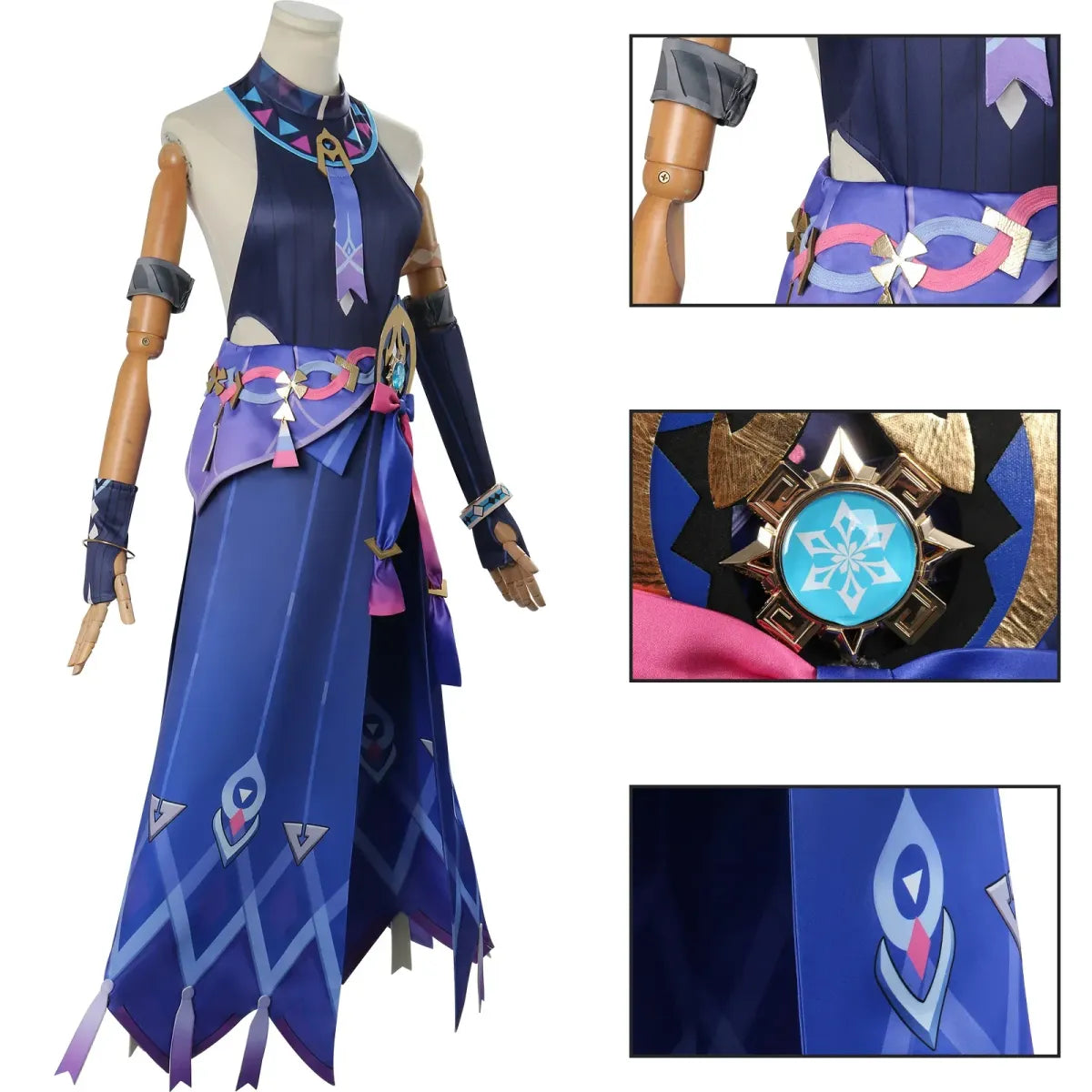 Genshin Citlali Cosplay Dress – Elegant Fantasy Outfit Set - All Dresses - Sets - 4