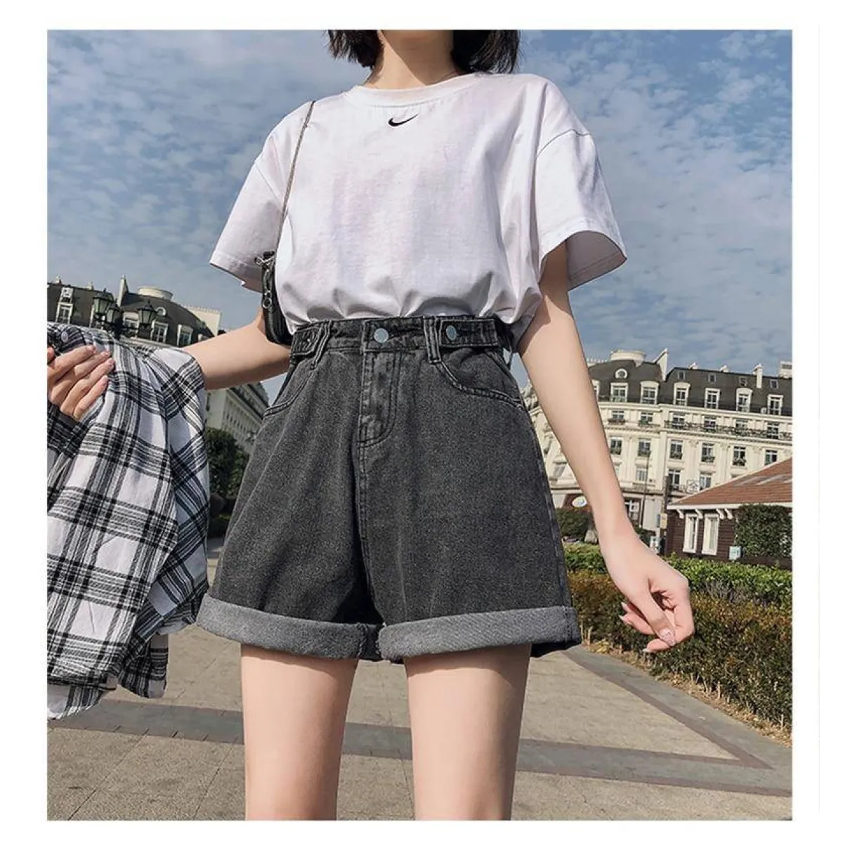 Classic Harajuku Jean Shorts - Bottoms - 1