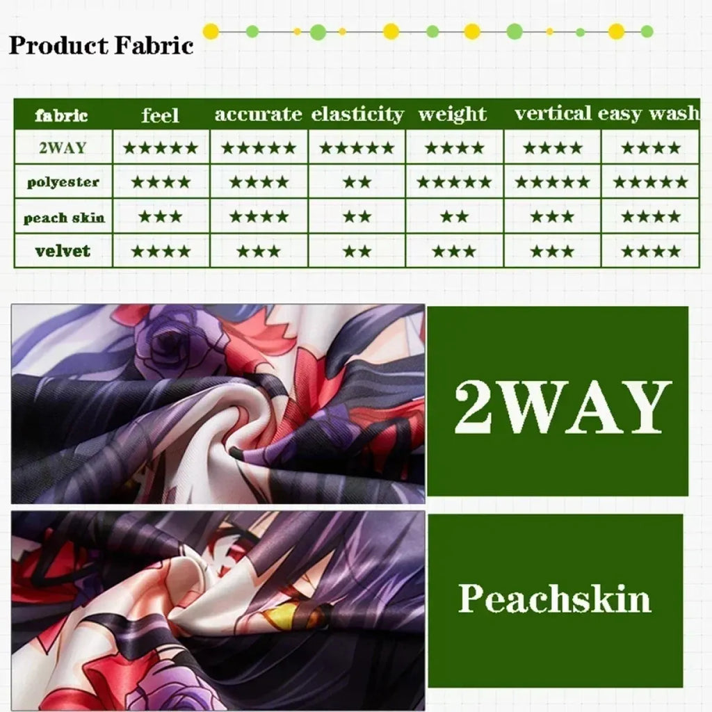 Clorinde Dakimakura Pillow Case – Genshin Impact Hugging Cover - Dakimakura - Dakimakuras - 3