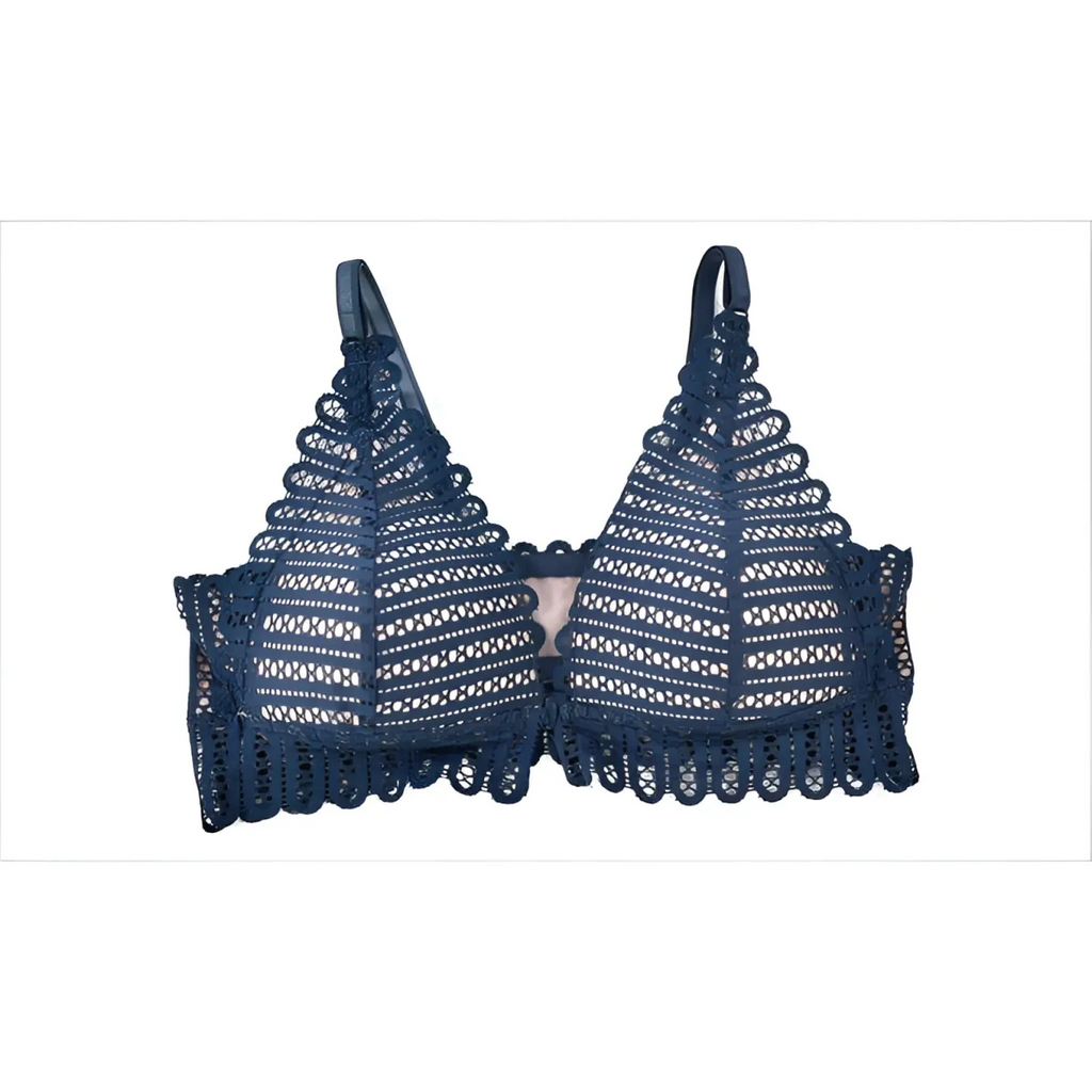 Lace Front Closure Bra With Panties Set - Women’s Clothing & Accessories - 12