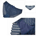 Lace Front Closure Bra With Panties Set - Women’s Clothing & Accessories - 13