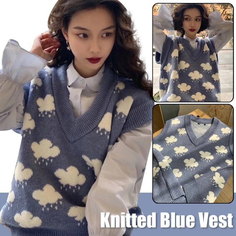 Cloud Sweater Vest - Sweaters - Shirts & Tops - 8 - 2024