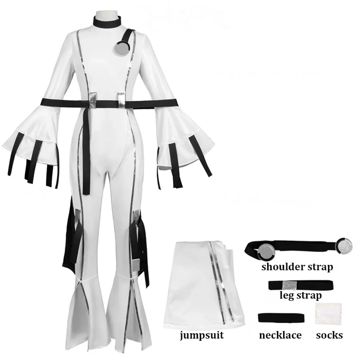 C.C. Code Geass Cosplay Costume Set with Wig - Women’s Clothing & Accessories - Cosplay - 6