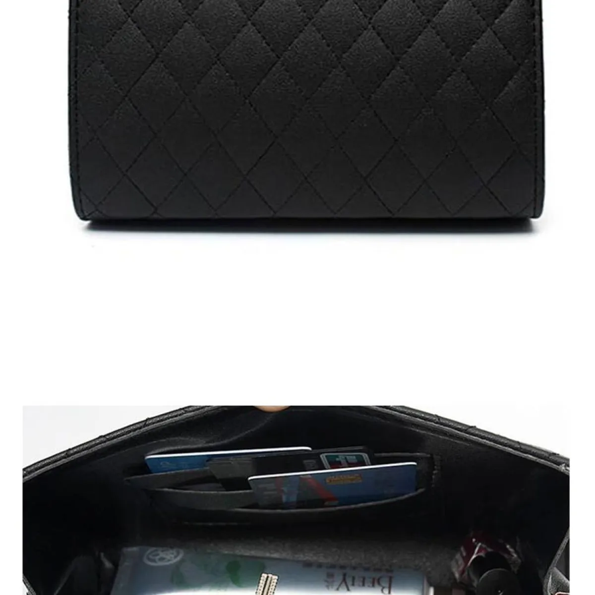 Compact Quilted Shoulder Bag - Women Bags & Wallets - 12
