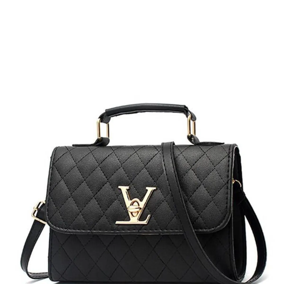 Compact Quilted Shoulder Bag - Women Bags & Wallets - 9