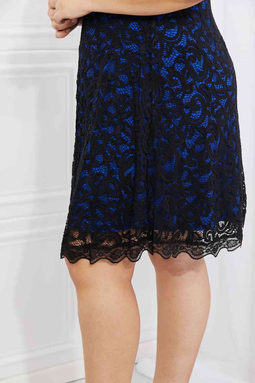 Full Size Contrasting Lace Midi Dress - All Dresses - Dresses - 12 - 2024