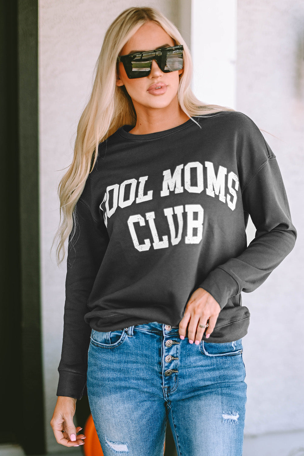 COOL MOM CLUB Round Neck Short Sleeve Sweatshirt - T-Shirts - Shirts & Tops - 4 - 2024