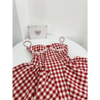 Coquette Plaid Mini Dress – Balletcore Gyaru Party Dress - All Dresses - Strapless - Off-Shoulder - Crop Tops - 8