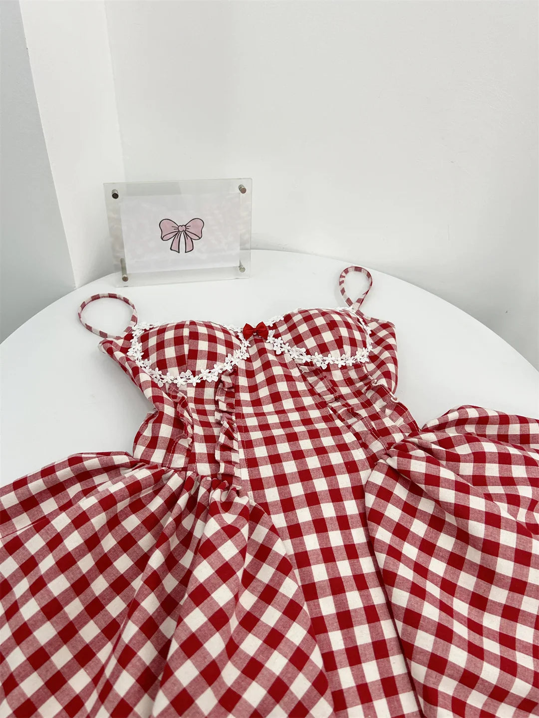 Coquette Plaid Mini Dress – Balletcore Gyaru Party Dress - All Dresses - Dresses - 2025 - 8 - Worldwide Shipping