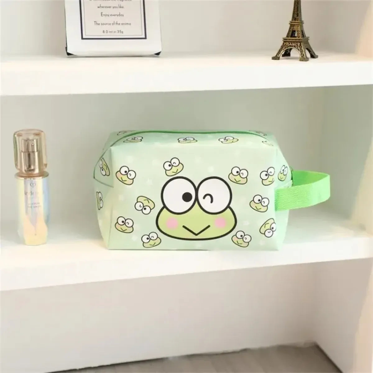 Sanrio Keroppi & Hello Kitty Kawaii Cosmetic Bag - Harajuku Style - Pouch / Makeup Bag - 1