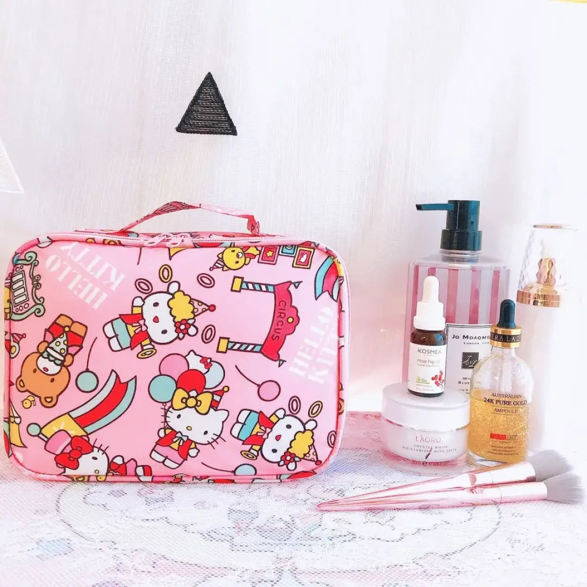 Sanrio Hello Kitty Waterproof Travel Cosmetic Bag - Accessories - Cosmetic Bags - 16