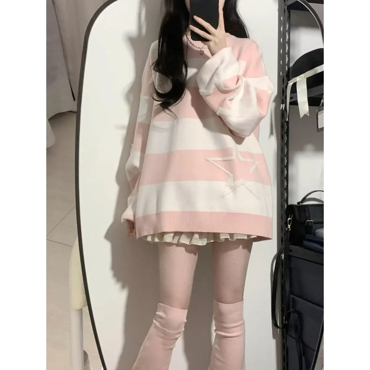 Cosmic Grunge Starry Sweater - Sweaters - Round - Women’s Sweaters - 10