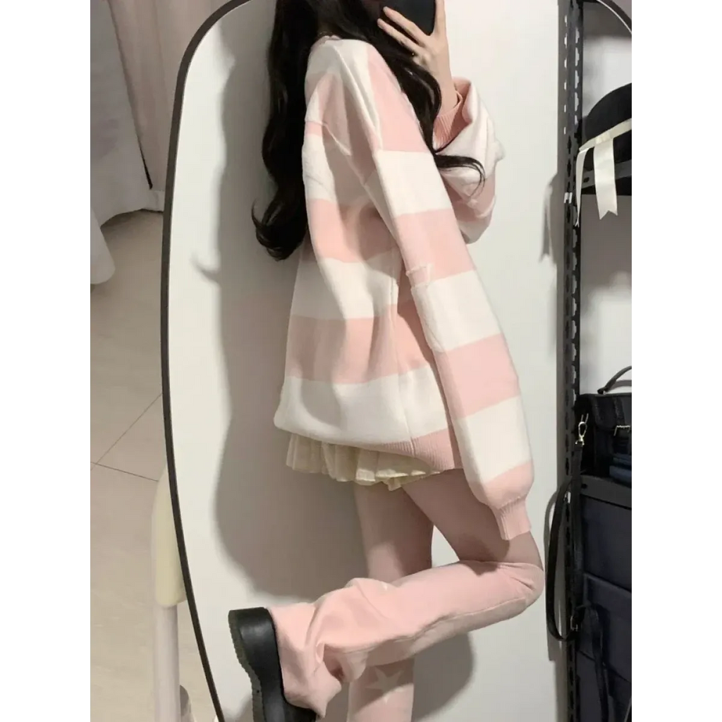 Cosmic Grunge Starry Sweater - Sweaters - Round - Women’s Sweaters - 5