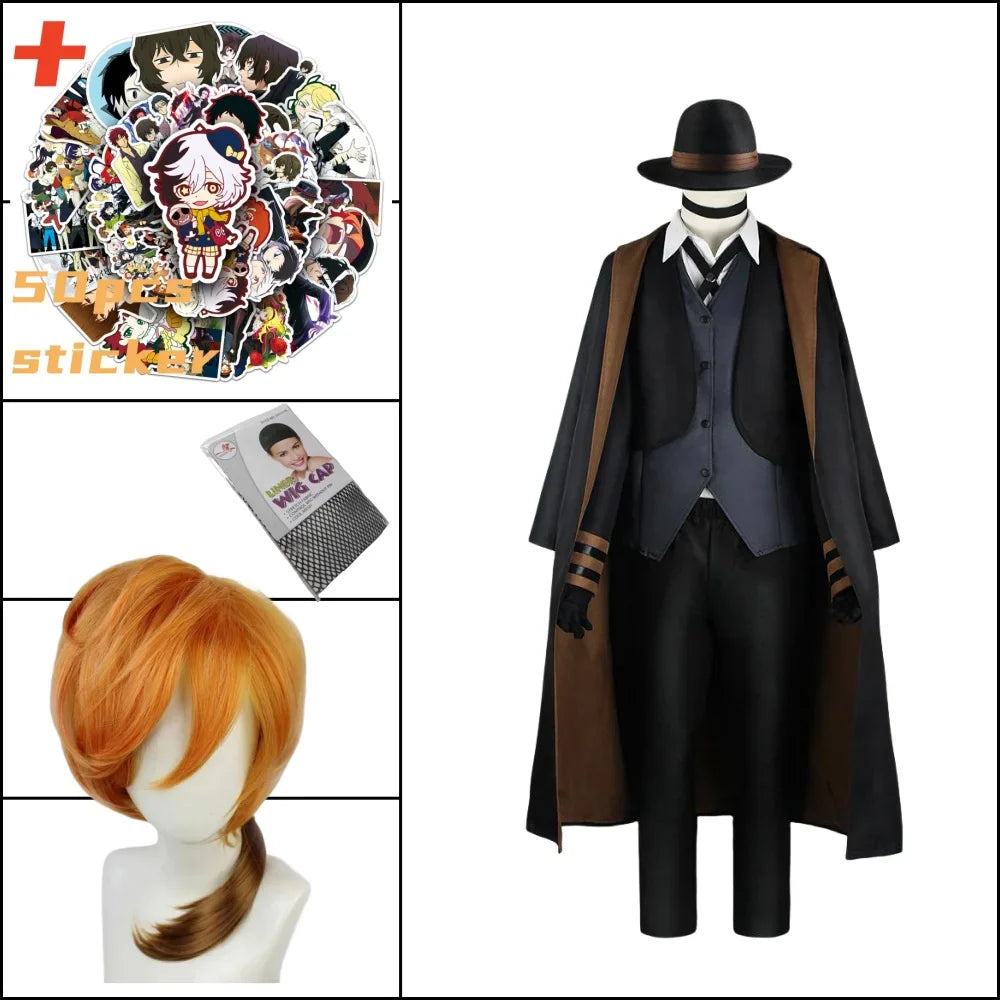 Bungo Stray Dogs Dazai Osamu Cosplay Costume - A8 / S / CHINA - Cosplay - Costumes - 13 - 2024