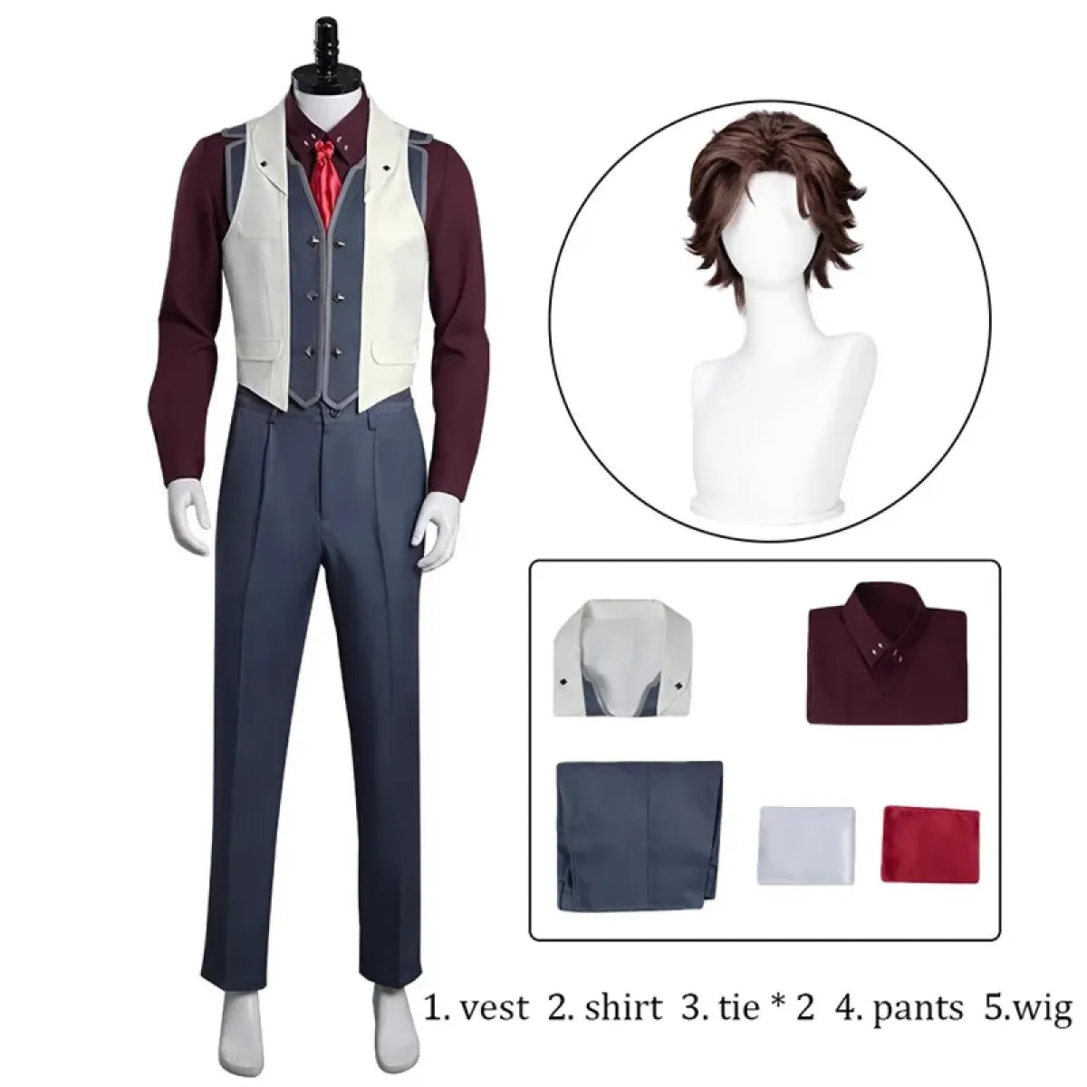 Viktor Arcane Cosplay Costume with Wig Set - Cosplay - Cosplay - 8