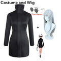 Gojo-Inspired Bodycon Cosplay Dress – Stretch Fit with Glasses Set - All Dresses - Sets - 14